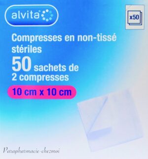 ALVITA COMPRESSES EN NON-TISSÉ STÉRILES