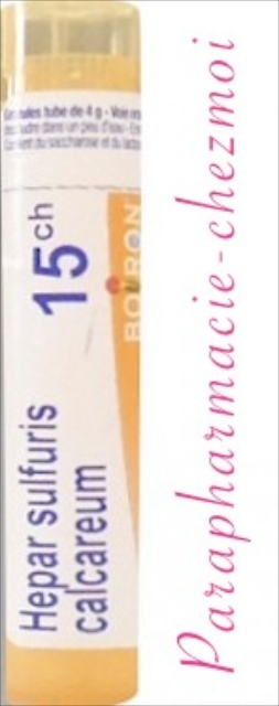 HEPAR SULFURIS CALCAREUM GRANULES 15CH