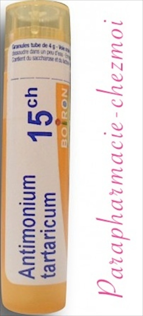 ANTIMONIUM TARTARICUM GRANULES 15CH