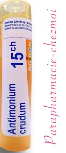ANTIMONIUM CRUDUM GRANULES 15CH