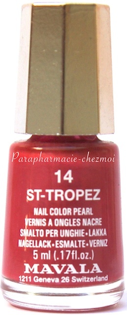 MAVALA VERNIS À ONGLES NACRÉ ST-TROPEZ N°14