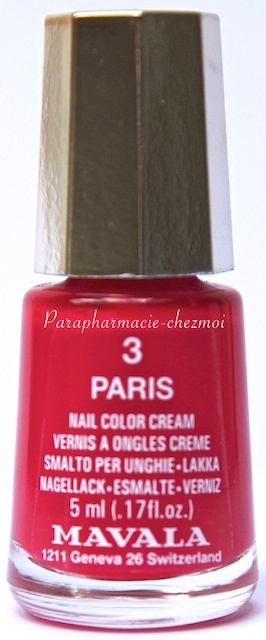 MAVALA VERNIS À ONGLES CRÈME PARIS N°3