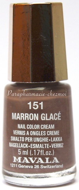 MAVALA VERNIS À ONGLES CRÈME MARRON GLACÉ N°151