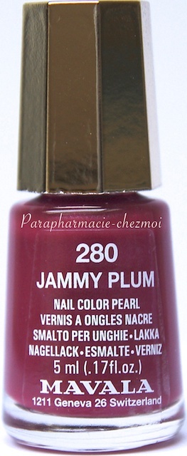 MAVALA VERNIS À ONGLES NACRÉ JIMMY PLUM N°280