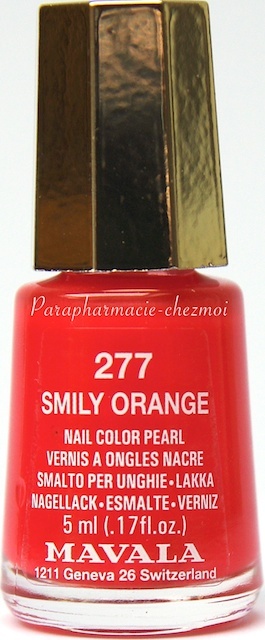 MAVALA VERNIS À ONGLES NACRÉ SMILY ORANGE N°277