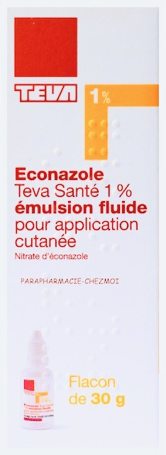 ECONAZOLE TEVA À 1% EMULSION FLUIDE