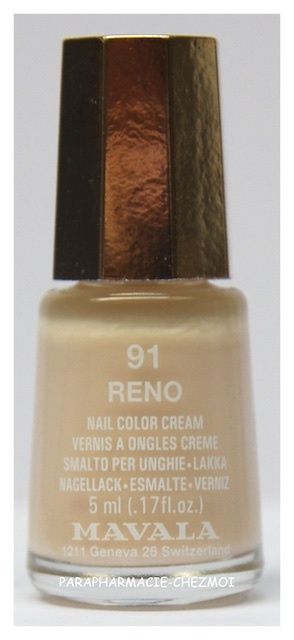 MAVALA VERNIS À ONGLES CRÈME RENO N°91