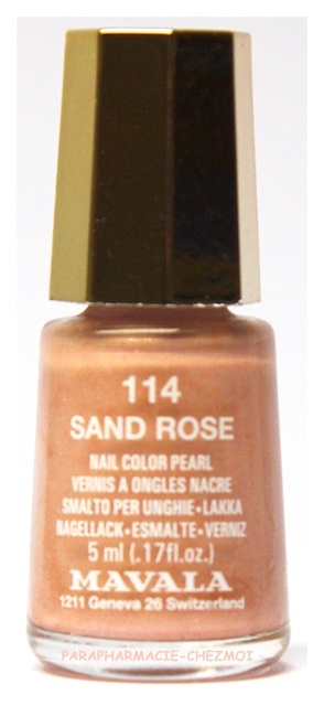 MAVALA VERNIS À ONGLES NACRÉ SAND ROSE N°114