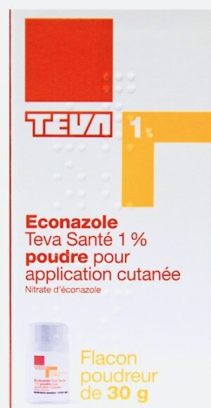 ECONAZOLE TEVA 1% POUDRE POUR APPLICATION CUTANÉE