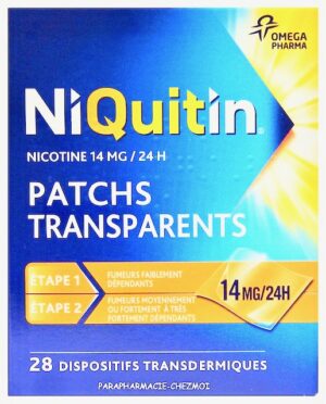 NIQUITIN 28 PATCHS TRANSDERMIQUES 14MG/24H