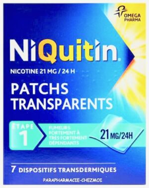 NIQUITIN 7 PATCHS TRANSDERMIQUES 21MG/24H