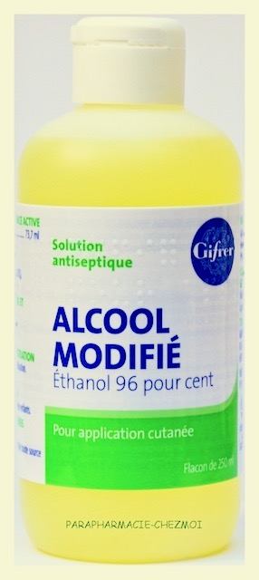 ALCOOL MODIFIÉ VOIE CUTANÉE