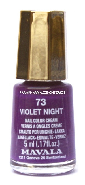 MAVALA VERNIS À ONGLES VIOLET NIGHT N°73
