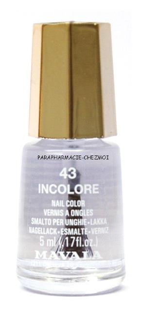 MAVALA VERNIS À ONGLES INCOLORE N°43