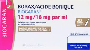 BORAX / ACIDE BORIQUE LAVAGE OCULAIRE
