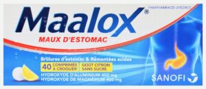MAALOX MAUX D'ESTOMAC COMPRIMÉS SANS SUCRE GOÛT CITRON