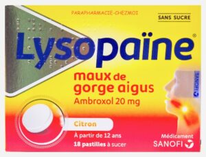 LYSOPAINE AMBROXOL CITRON SANS SUCRE PASTILLES