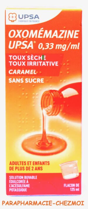 OXOMÉMAZINE UPSA TOUX SÈCHE IRRITANTE SIROP