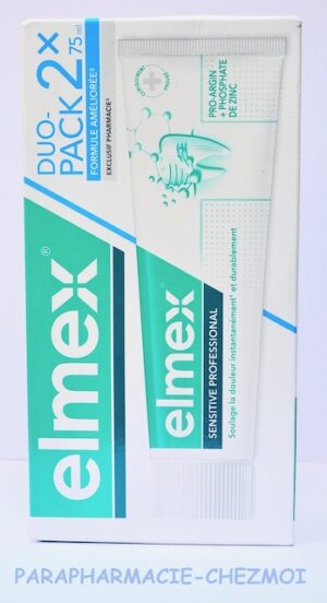 ELMEX SENSITIVE PROFESSIONNAL DENTIFRICE LOT DE 2