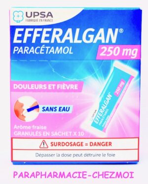 EFFERALGAN 250 MG SACHET FRAISE
