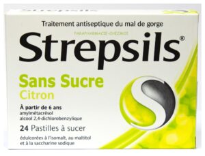 STREPSILS SANS SUCRE GOÛT CITRON