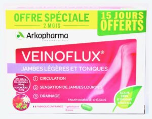 OFFRE PROMOTIONNELLE : ARKOPHARMA VEINOFLUX JAMBES LÉGÈRES ET TONIQUES
