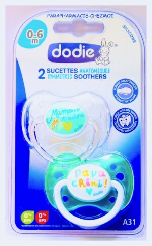 DODIE SUCETTE ANATOMIQUE SILICONE DE 0-6 MOIS