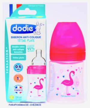 DODIE BIBERON SENSATION + PREMIER ÂGE ROSE DE 150 ML