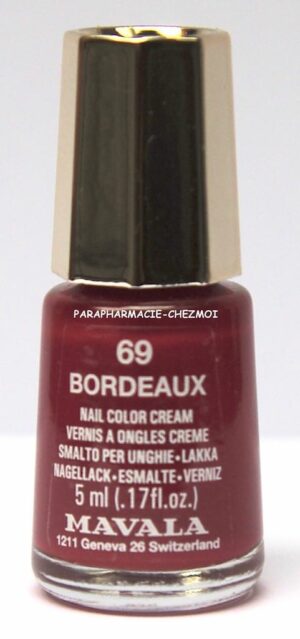 MAVALA VERNIS À ONGLES CRÈME BORDEAUX N°69
