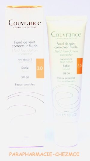 AVENE COUVRANCE FOND DE TEINT FLUIDE SABLE N°03