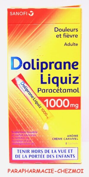 DOLIPRANE LIQUIZ 1000 MG SACHETS