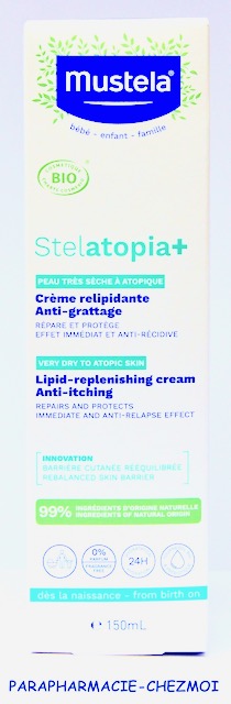 MUSTELA STELATOPIA+ CRÈME RELIPIDANTE ANTI-GRATTAGE BIO