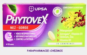 UPSA PHYTOVEX COMPRIMÉS NEZ GORGE 3 ACTIONS