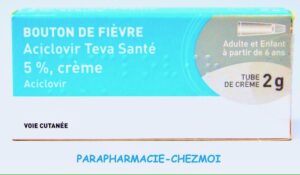 ACICLOVIR 5% RATIOPHARM BOUTON DE FIÈVRE CRÈME