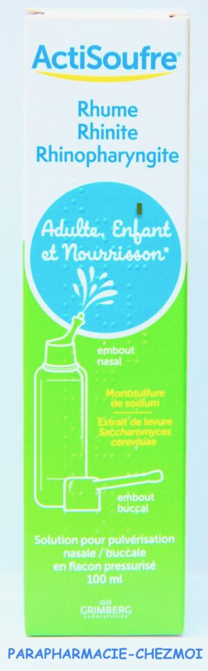 ACTISOUFRE SOLUTION POUR PULVÉRISATION NASALE