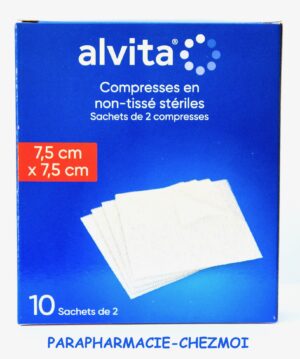 ALVITA COMPRESSES EN NON-TISSÉ STÉRILES