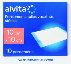 ALVITA PANSEMENTS TULLES VASELINÉS STÉRILES