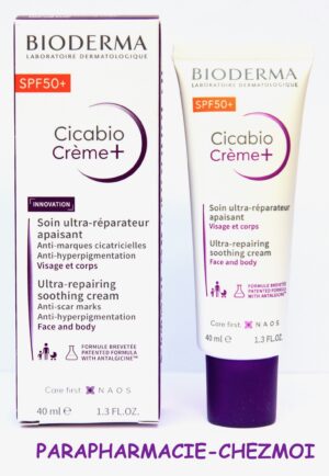 BIODERMA CICABIO SPF 50+ CRÈME RÉPARATRICE APAISANTE