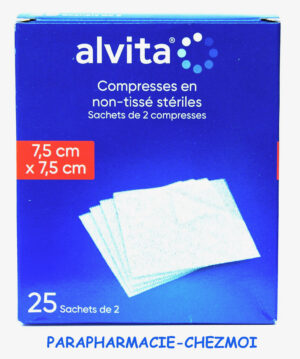 ALVITA COMPRESSES EN NON-TISSÉ STÉRILES