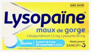 LYSOPAINE SANS SUCRE COMPRIMÉS