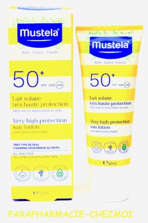 MUSTELA LAIT SOLAIRE FAMILLE TRÈS HAUTE PROTECTION SPF 50