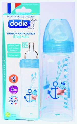 DODIE BIBERON ANTI-COLIQUE  DEUXIÈME ÂGE MOTIF MARIN DE 330 ML