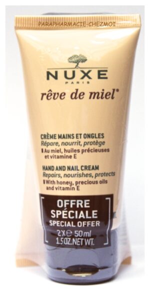OFFRE PROMOTIONNELLE : NUXE RÊVE DE MIEL CRÈME MAINS ET ONGLES