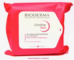 BIODERMA CRÉALINE H2O LINGETTES DÉMAQUILLANTES