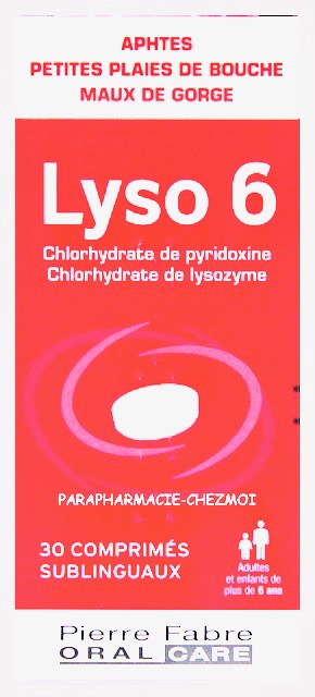 LYSO.6 COMPRIMÉS SUBLINGUAUX