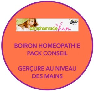 BOIRON PACK CONSEIL GERÇURE AU NIVEAU DES MAINS