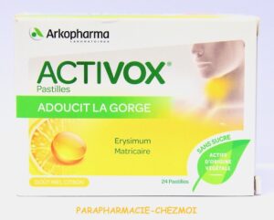 ACTIVOX MIEL CITRON SANS SUCRE