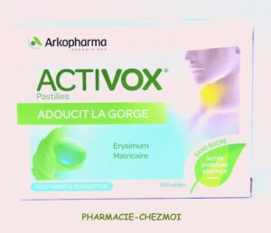 ACTIVOX MENTHE EUCALYPTUS SANS SUCRE