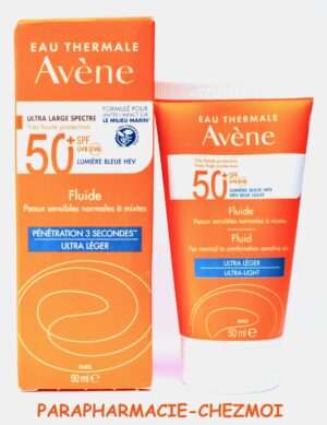 AVENE FLUIDE SOLAIRE SPF 50 + ULTRA HAUTE PROTECTION