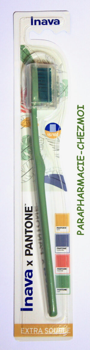 INAVA BROSSE A DENTS 15/100 EXTRA SOUPLE VERT